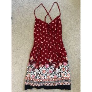 Abercrombie & Fitch Red Mini Dress